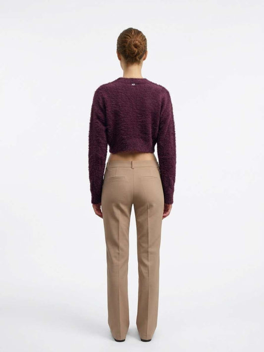 Cardigan Cropped con Bottone Gioiello – MARKUP Woman