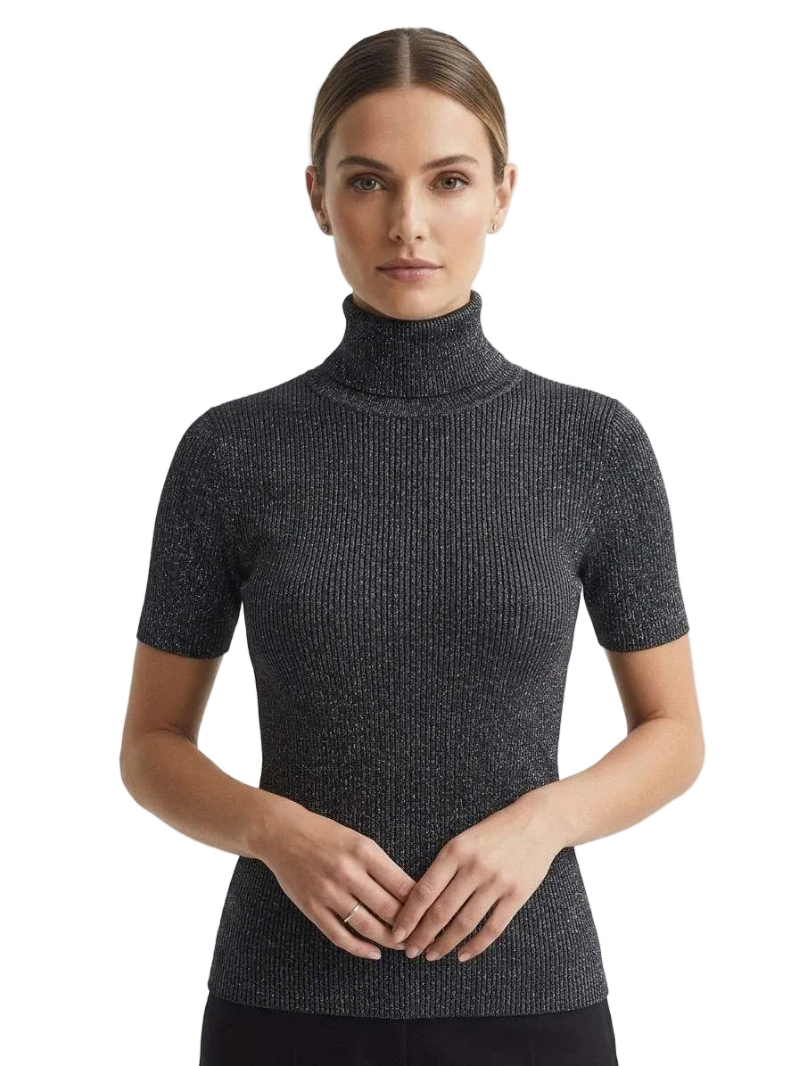 Lupetto a Maniche Corte in Maglia Lurex – MARKUP Woman