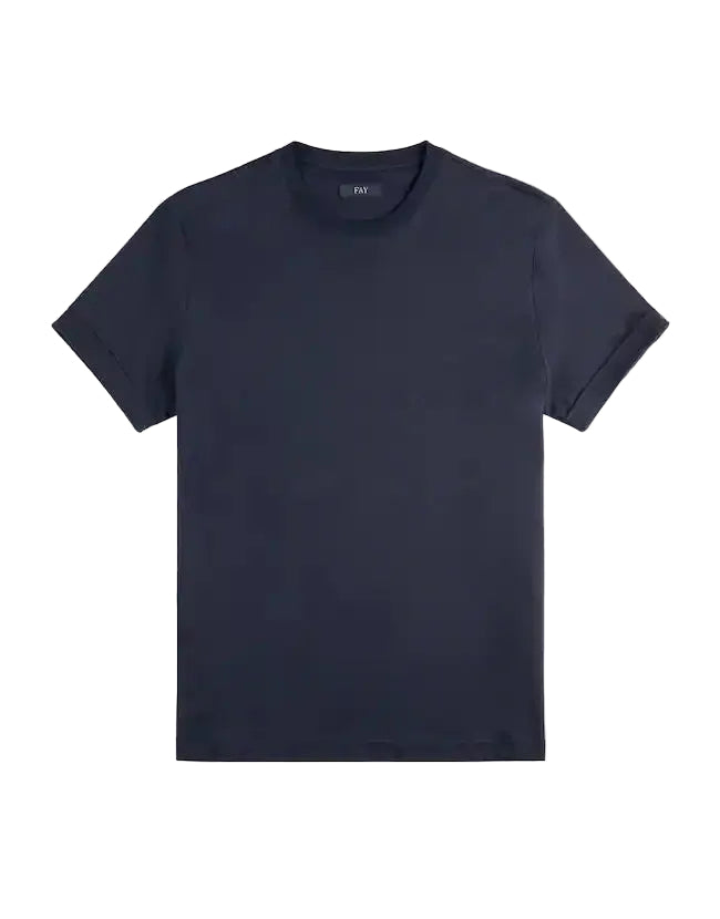 T-shirt Fay Regular Fit in Jersey di Cotone