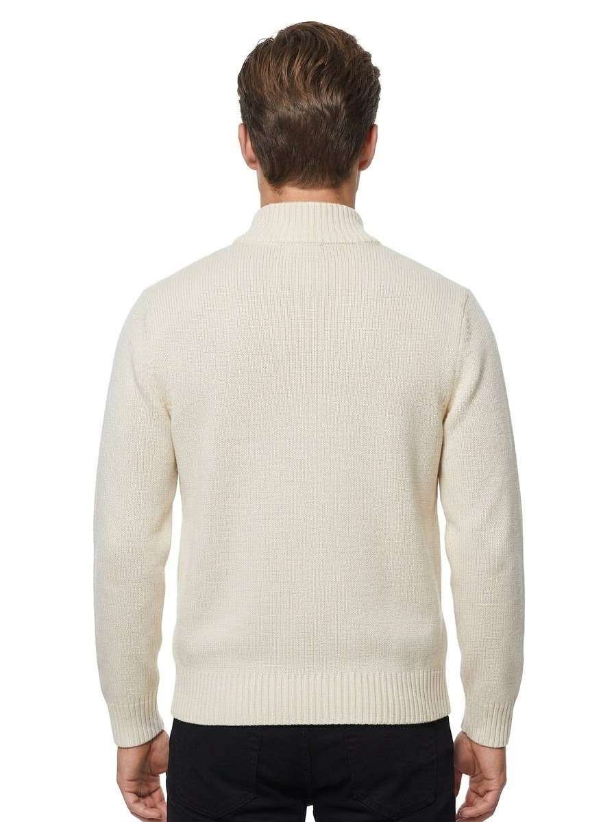 MU64 Cardigan Giacca Uomo in Maglia con Tasche Frontali