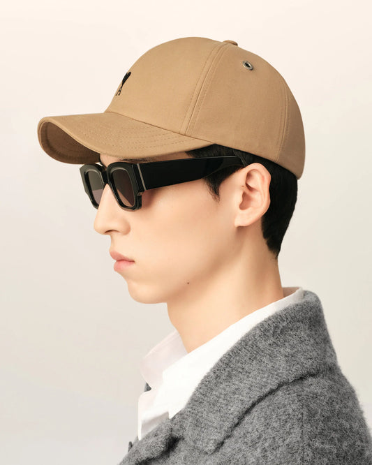 Cappellino Ami de Cœur in cotone beige