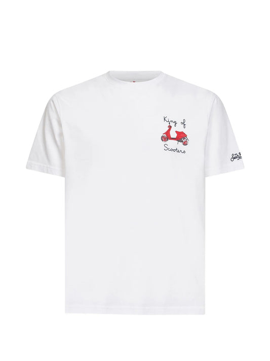 SAINT BARTH T-shirt Portofino con stampa king of scooter