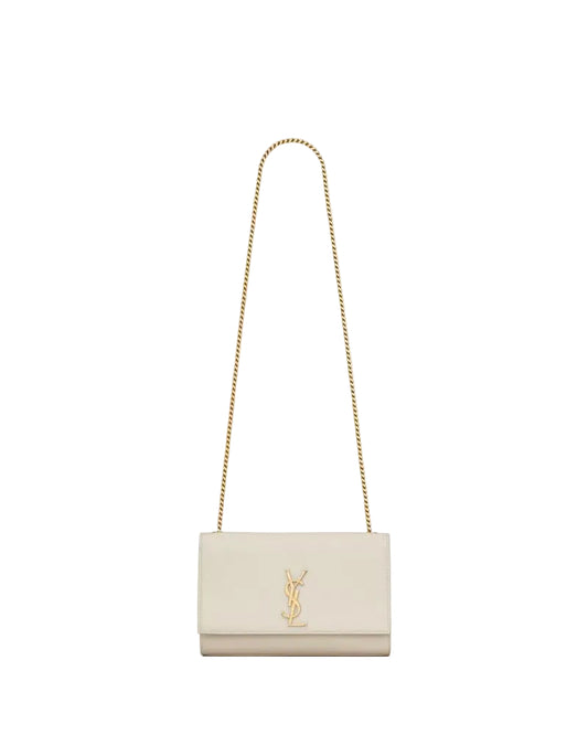 SAINT LAURENT KATE MEDIUM IN PELLE GRAIN DE POUDRE
