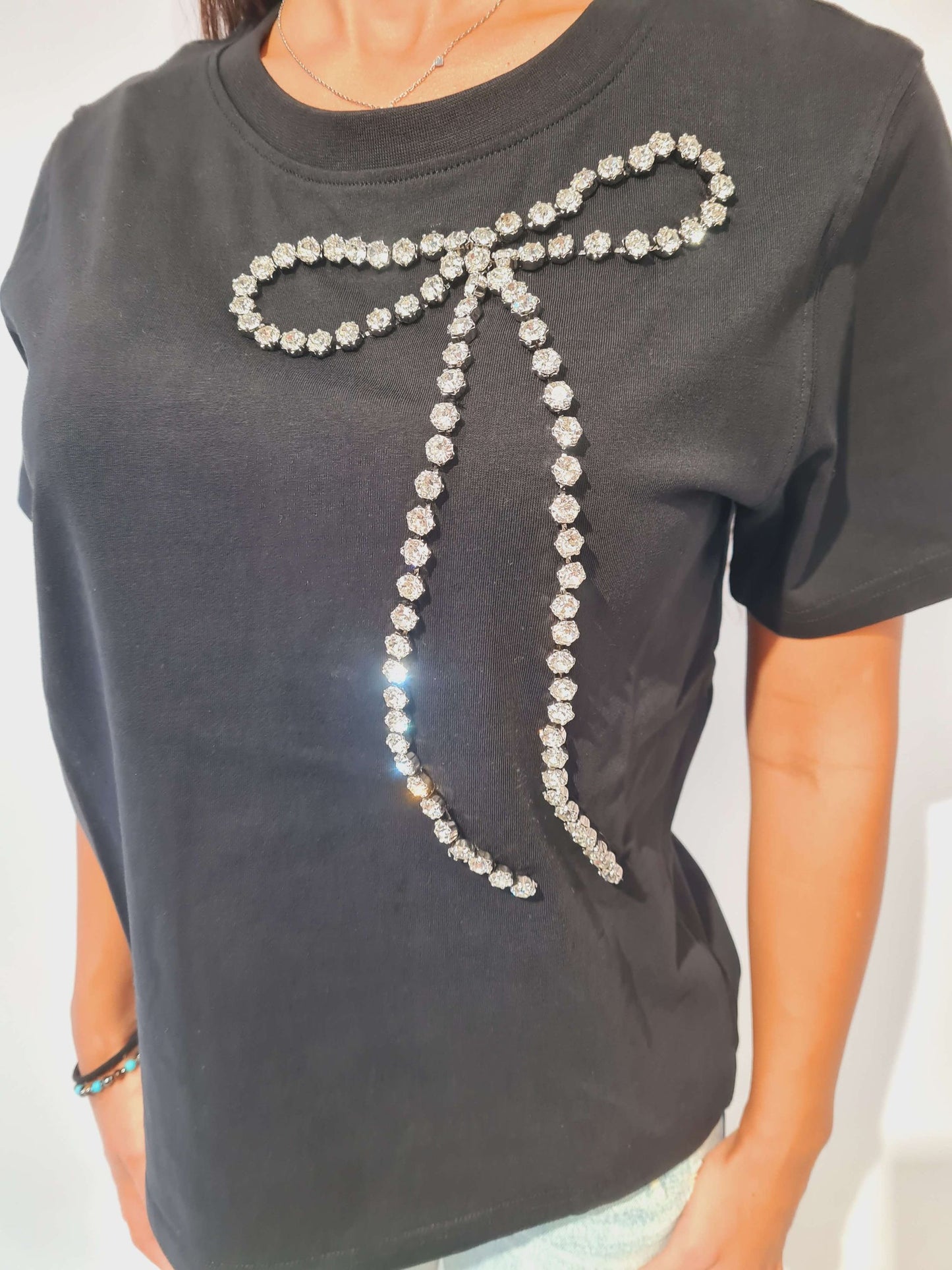 MARKUP T-SHIRT GIRO COLLO IN JERSY