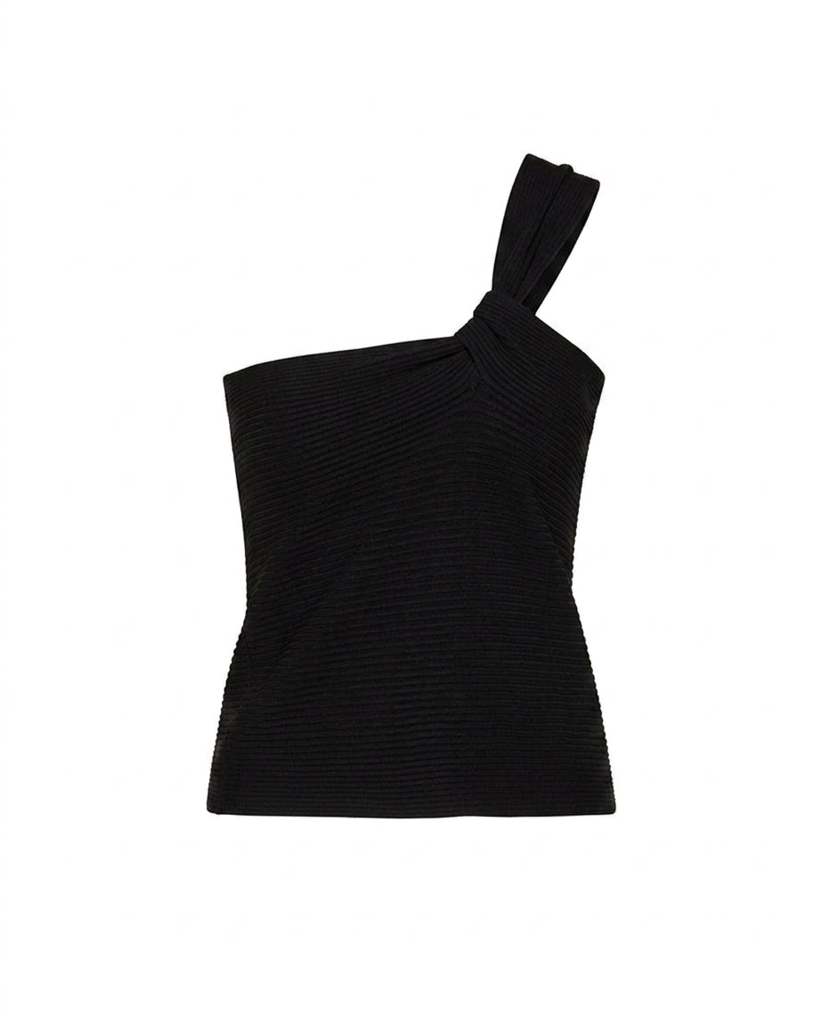 MARKUP Top in maglia asimmetrico