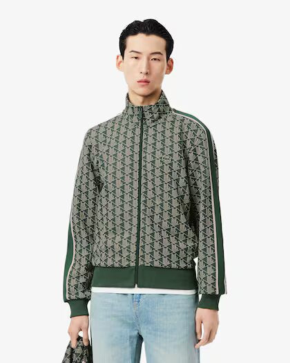 LACOSTE Giacca della tuta in jacquard con zip Paris