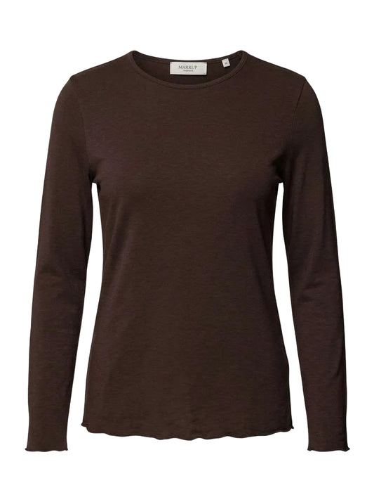 MARKUP T-shirt girocollo in jersey misto cachemire