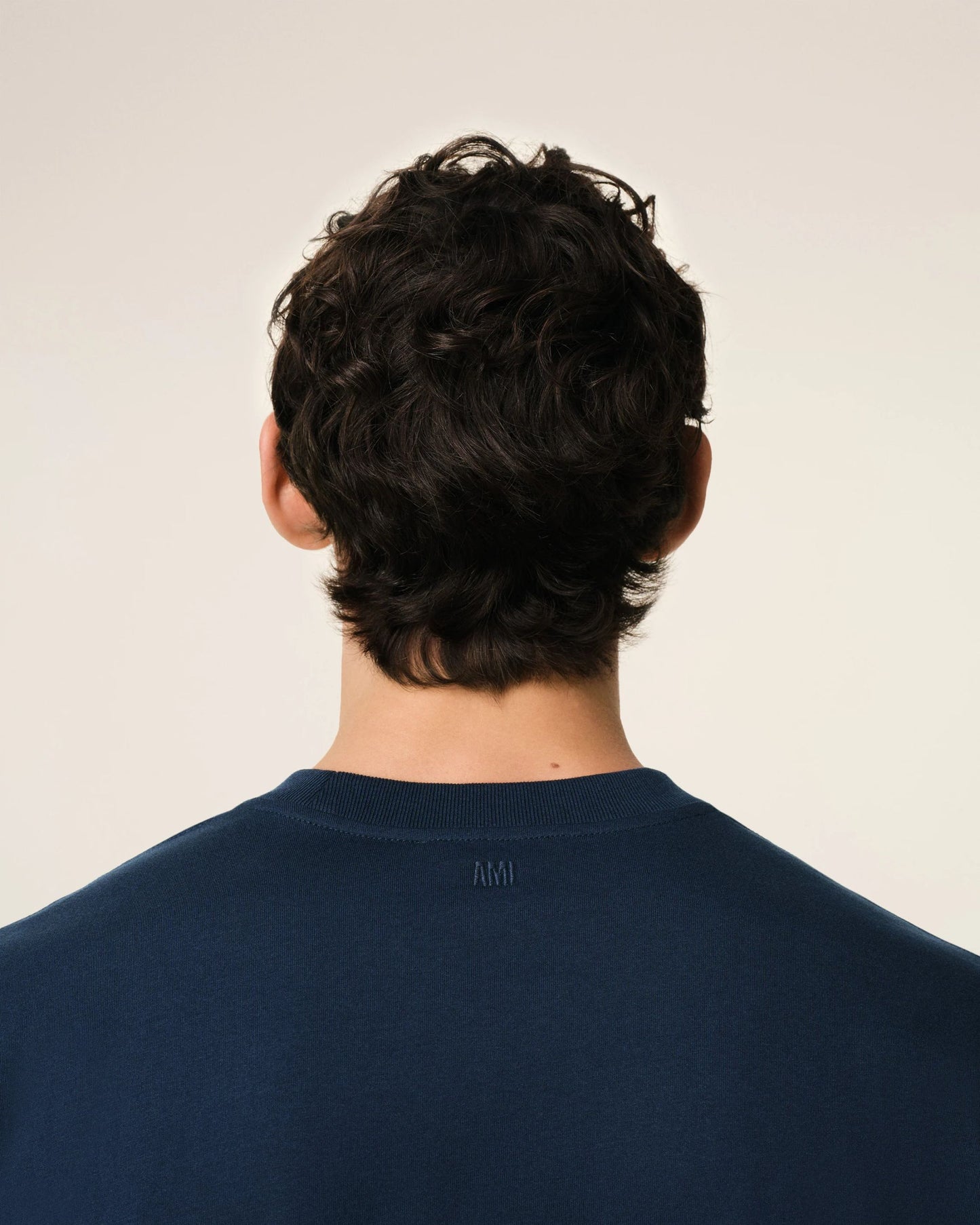 T-shirt Ami de Coeur in cotone blu scuro