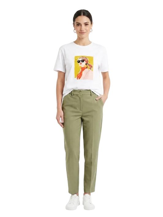 T-shirt in puro cotone con stampa esclusiva