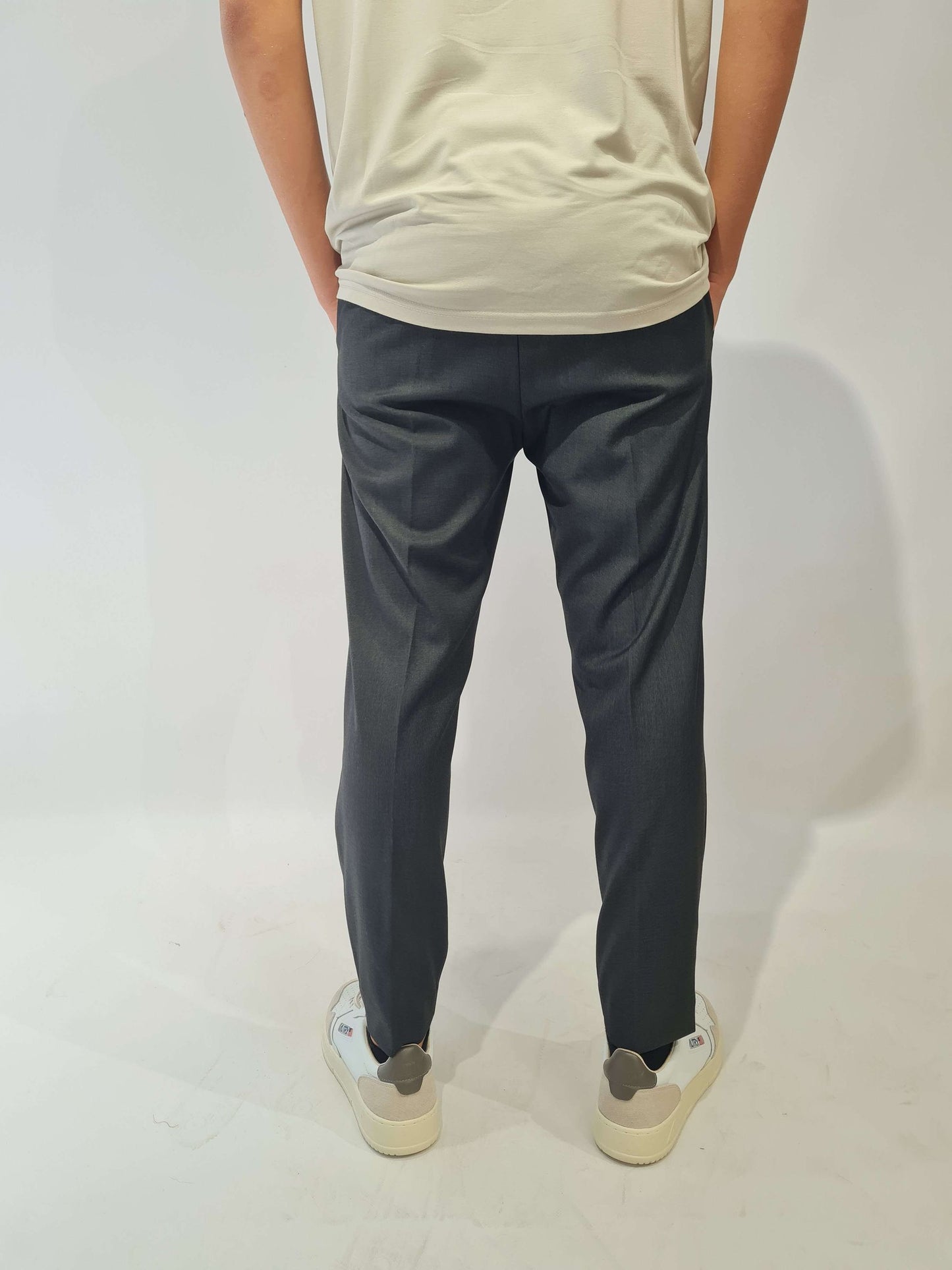 PANTALONE PRIME POLY CON MEZZO ELASTICO E LACCETTI