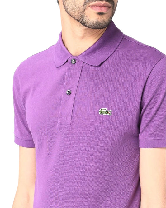 Polo dal taglio classico in piqué L.12.12 Original Maniche Corte - lilla Lacoste - Uomo
