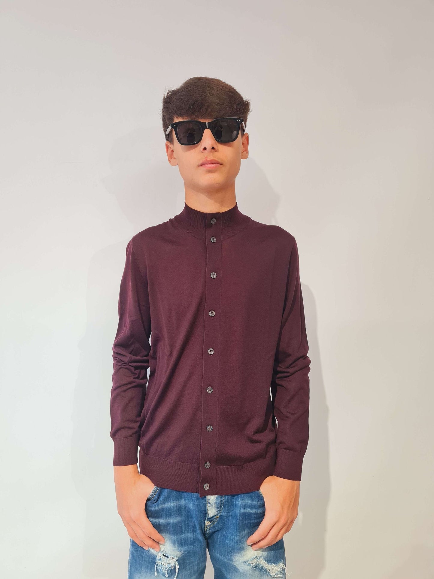 CLAQ CARDIGAN CON BOTTONI