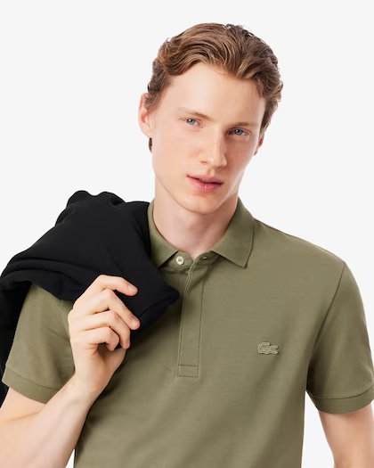 LACOSTE Polo regular fit in piqué elasticizzato Paris
