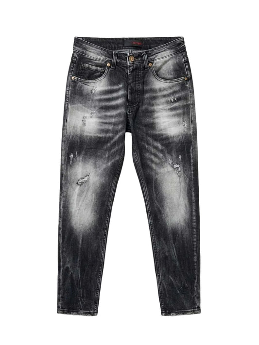 Jeans Uomo Frape One - Modello "New Woll" - grigio Scuro