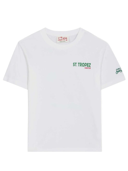 SAINT BARTH T-shirt Portland con stampa ST. TROPEZ SUMMER