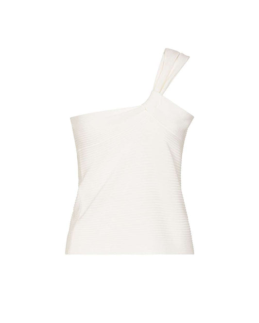 Top in maglia asimmetrico