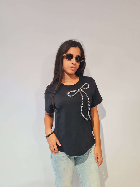 MARKUP T-SHIRT GIRO COLLO IN JERSY
