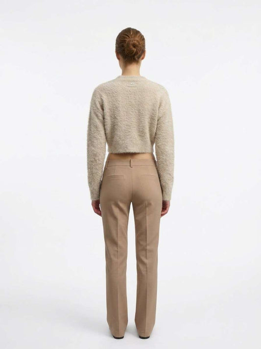 Cardigan Cropped con Bottone Gioiello – MARKUP Woman