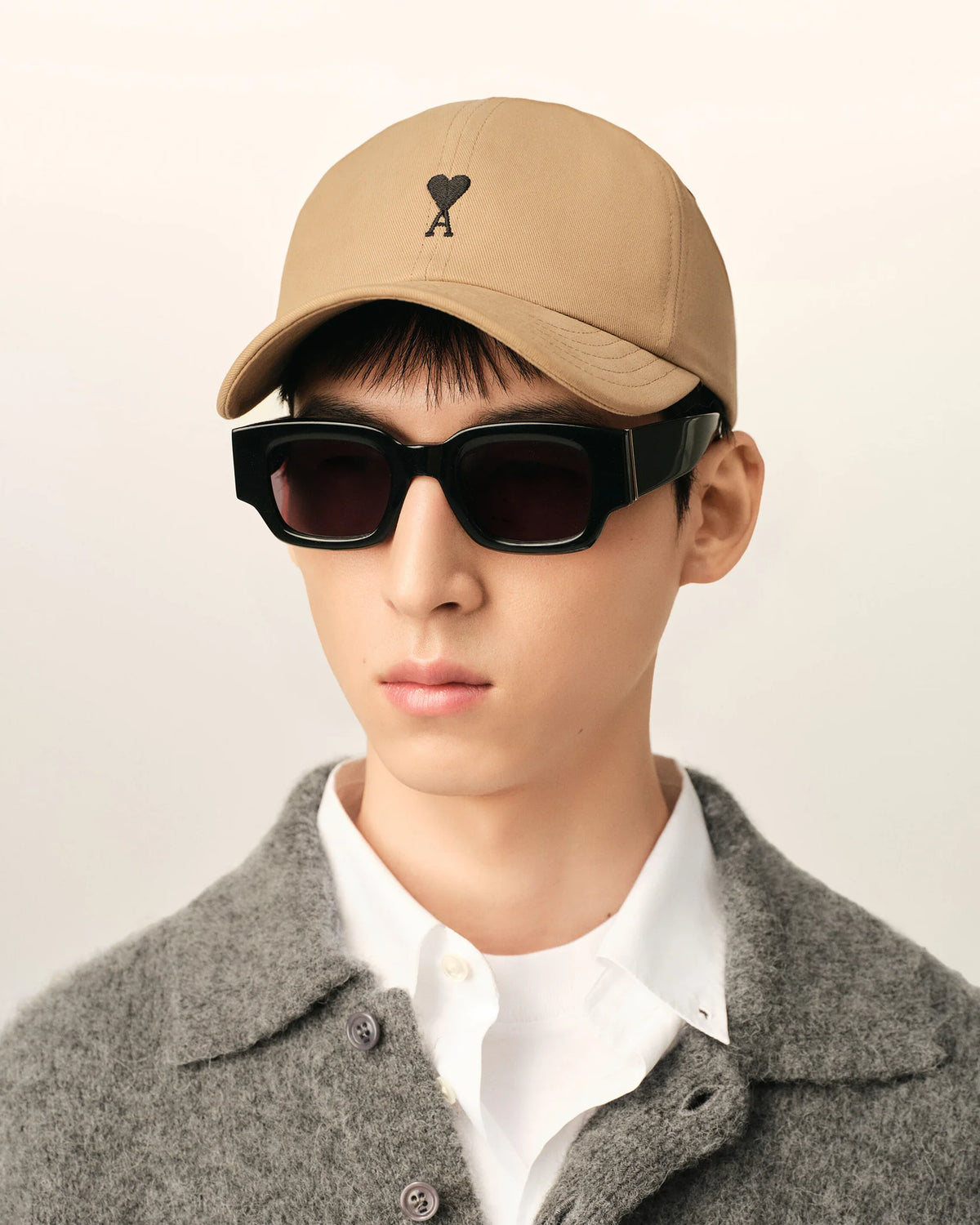 Cappellino Ami de Cœur in cotone beige