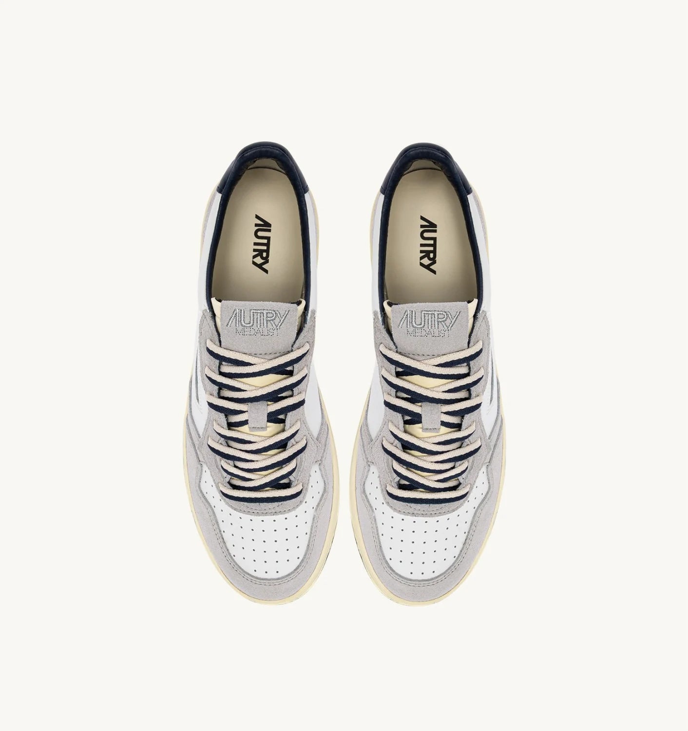 AUTRY SNEAKERS MEDALIST LOW IN SUEDE E PELLE VAPOR E SPACE