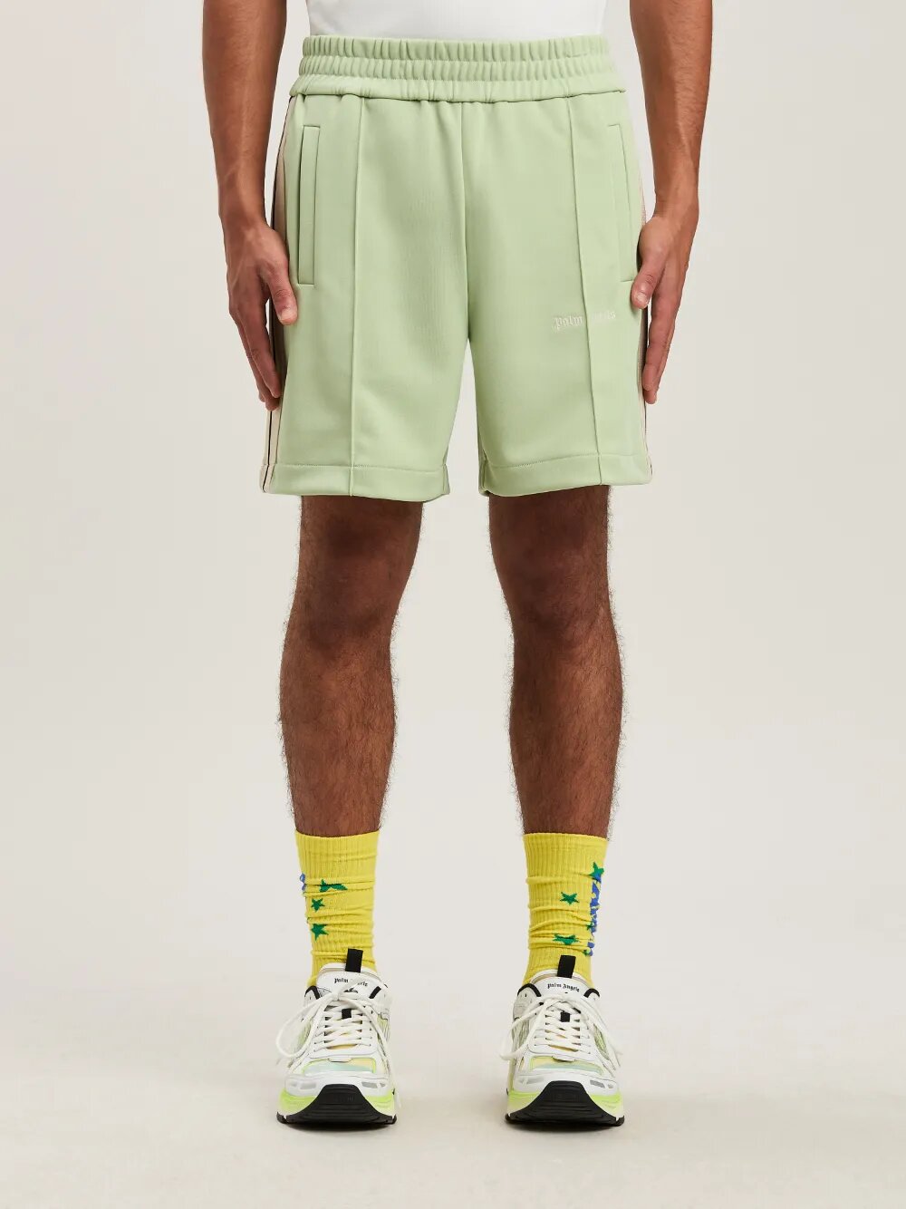 Pantaloncini Track con Logo ricamato- PALM ANGELS