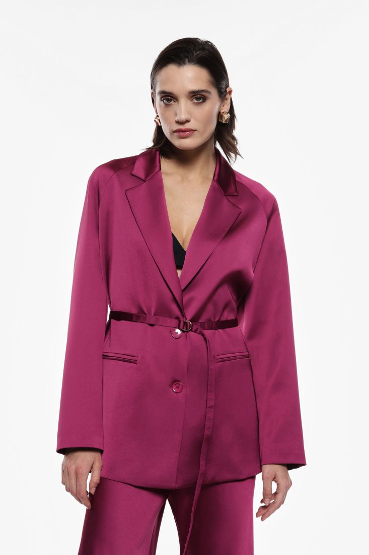 Blazer fluido con cintura sottile