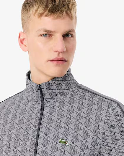 LACOSTE Giacca della tuta in jacquard con zip Paris