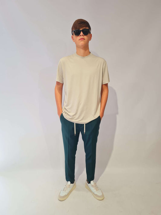 PANTALONE PRIME POLY CON MEZZO ELASTICO E LACCETTI