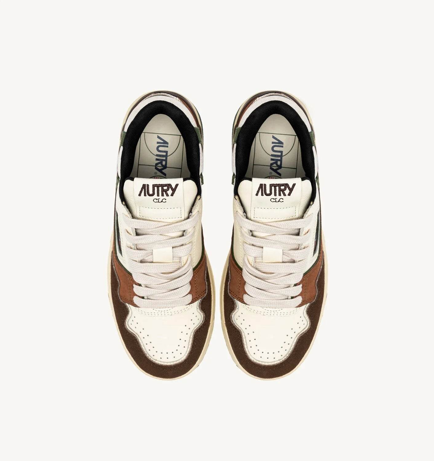 AUTRY SNEAKERS CLC LOW IN SUEDE E NABUK EBONY E MILITARY