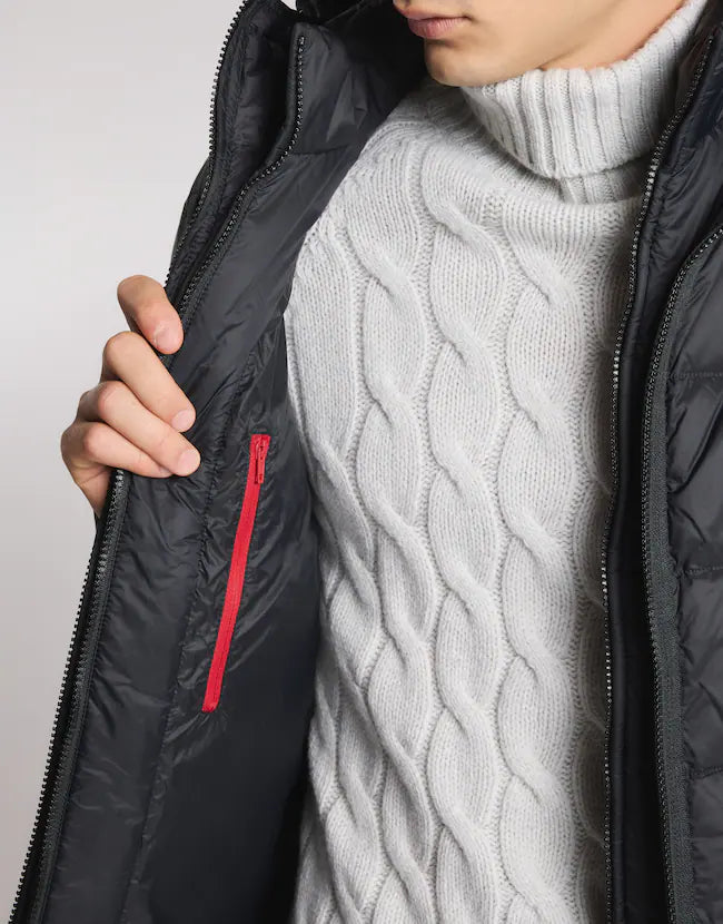 FAY Double Front Down Jacket in Carded Poplin