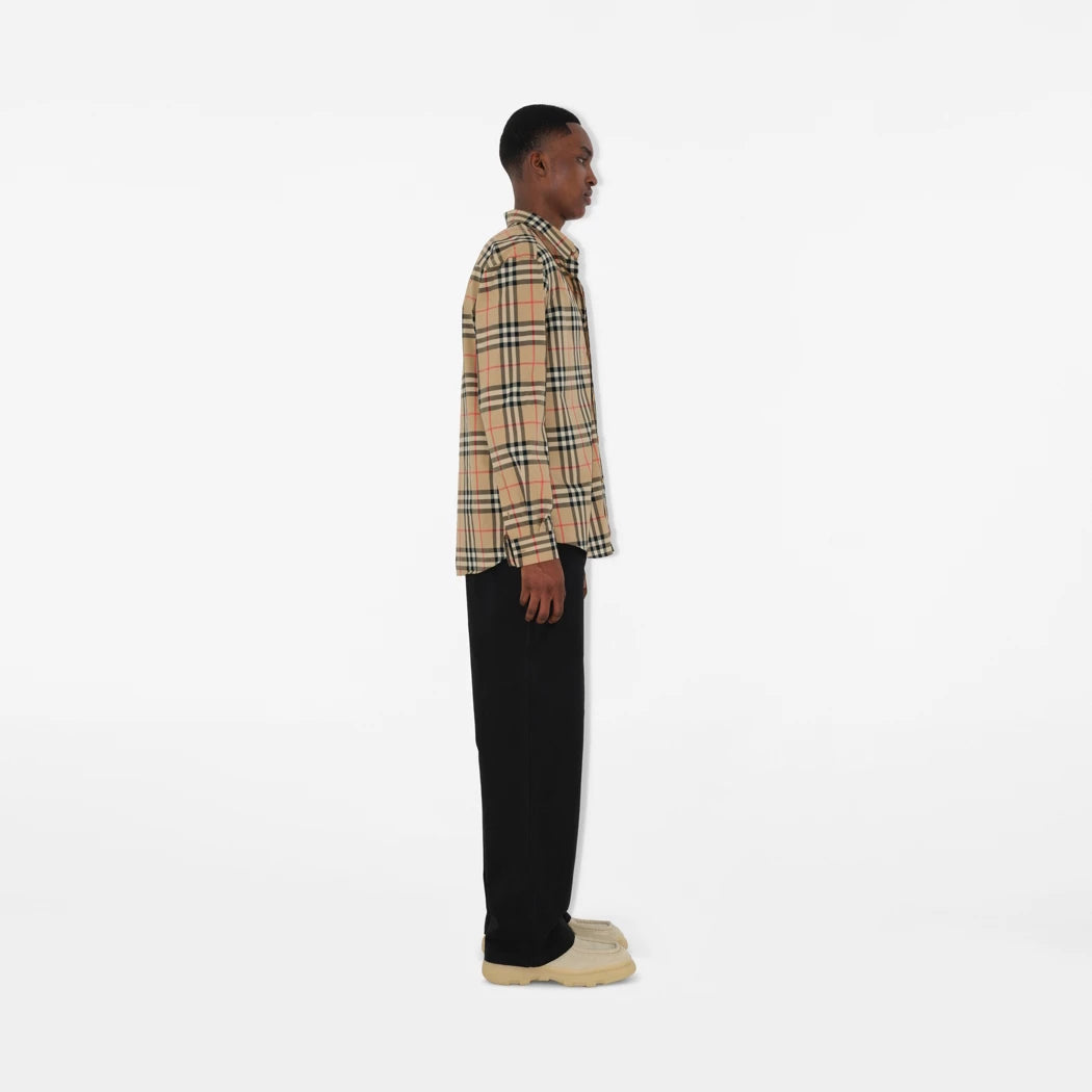 Burberry Camicia in cotone Check con vestibilità classica
