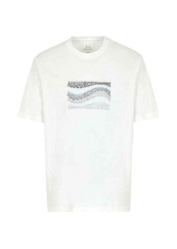 ARMANI EXCHANGE T-shirt regular fit con stampa effetto onde