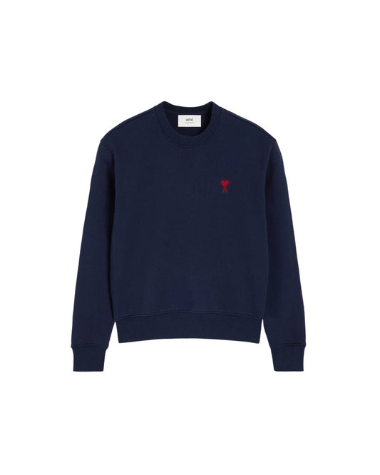 Felpa Ami de Coeur in cotone blu scuro