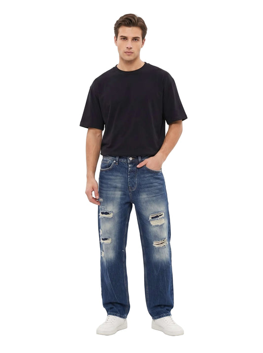 Jeans Uomo FRAPE ONE Baggy con Strappi
