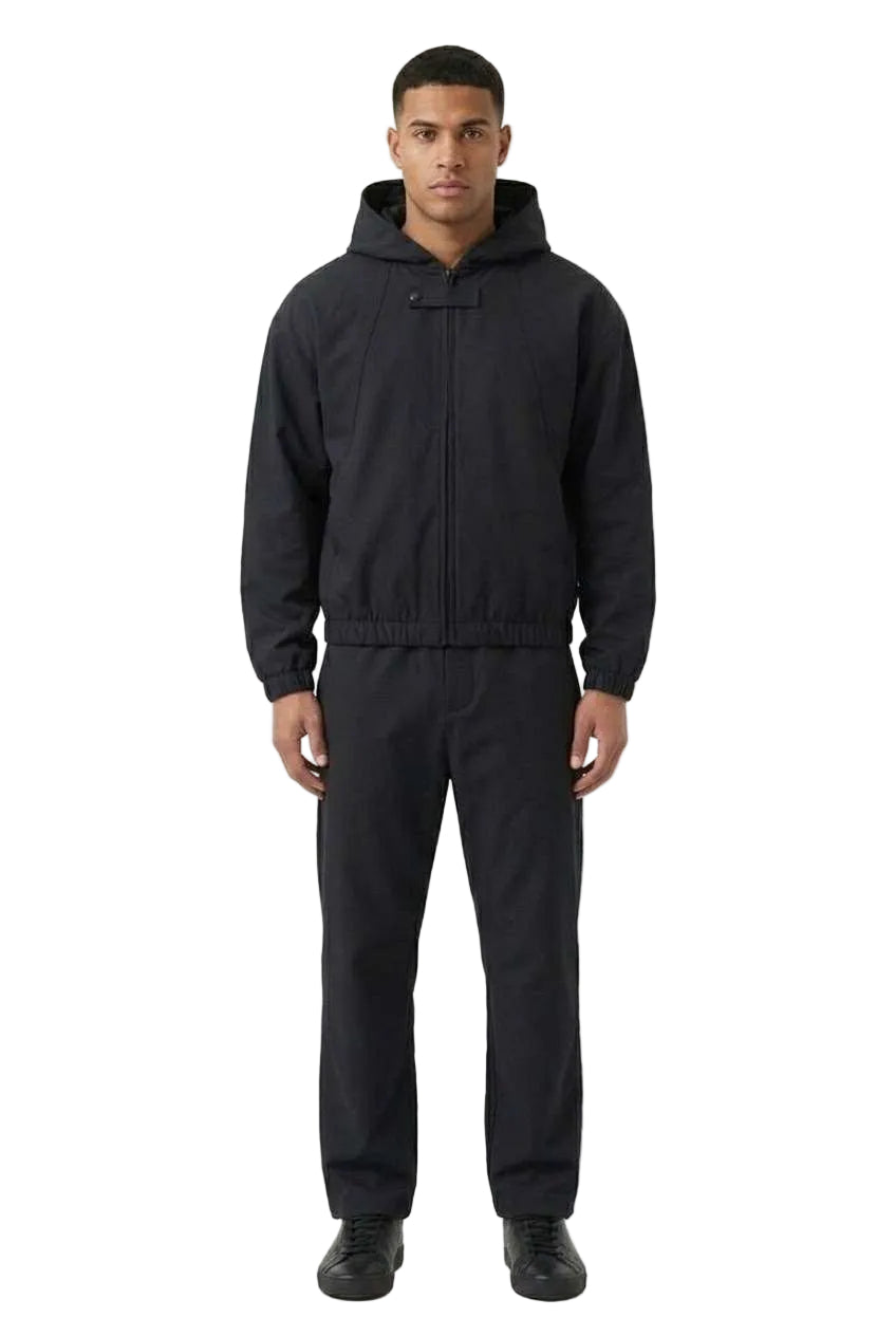 PRIME Felpa crop fit con cappuccio e chiusura con zip