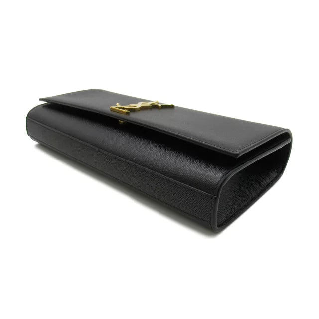 SAINT LAURENT Pochette kate in pelle grain de poudre