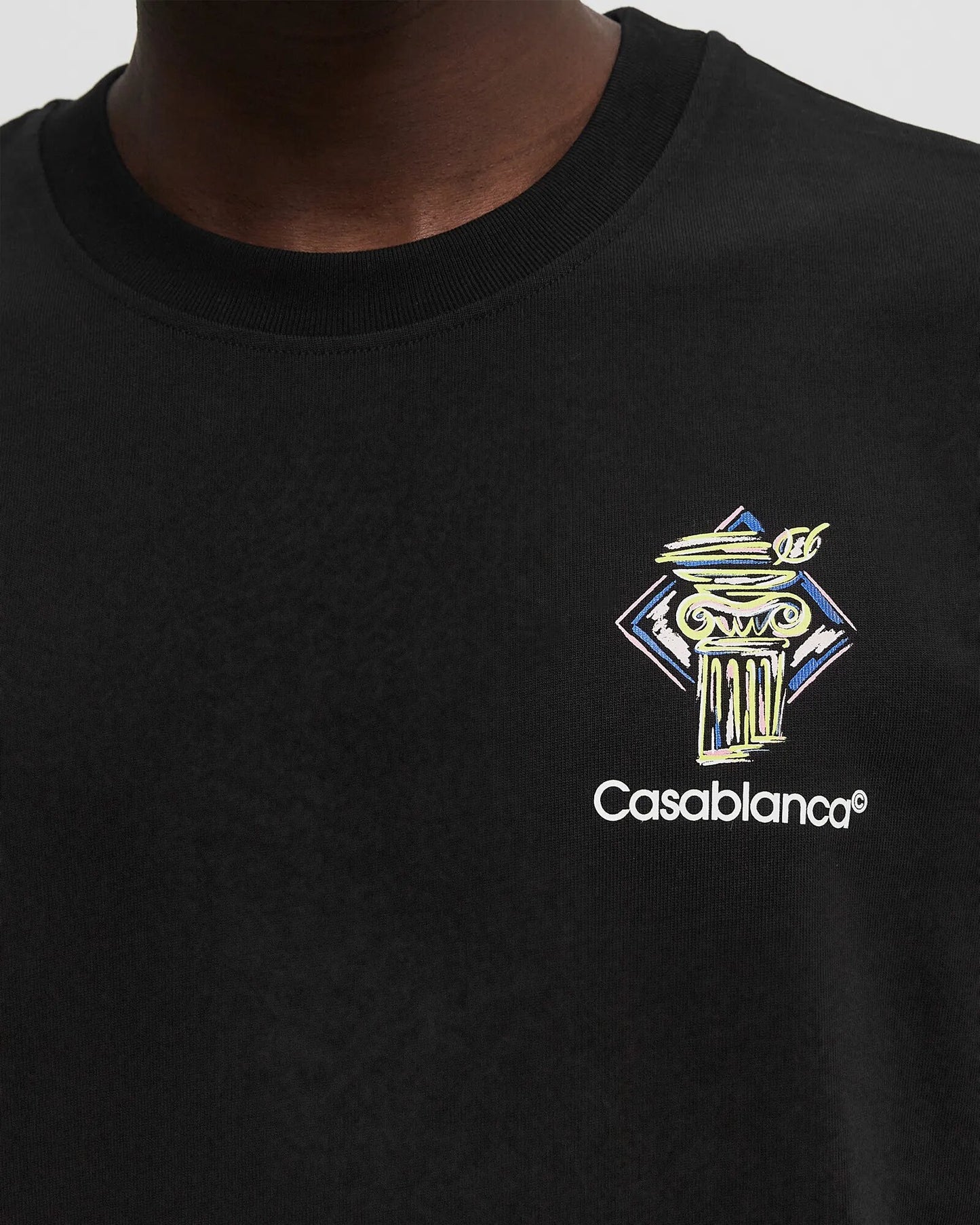 CasablancaDIAMOND COLUMN PRINTED TEE