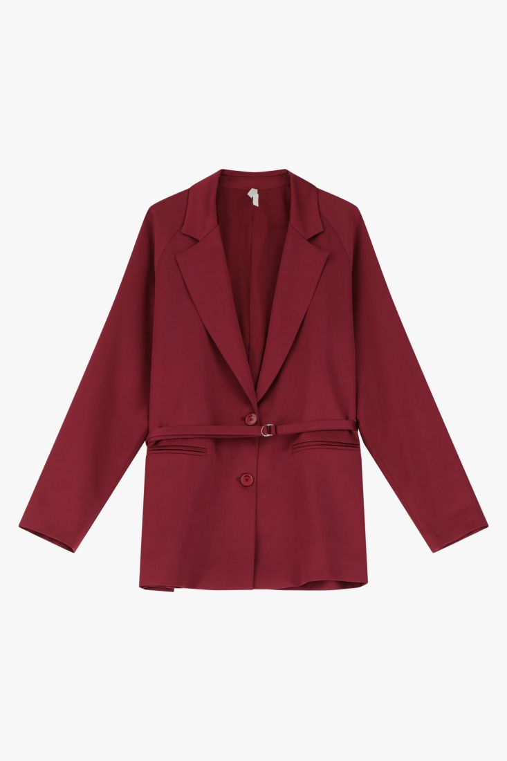 Blazer fluido con cintura sottile