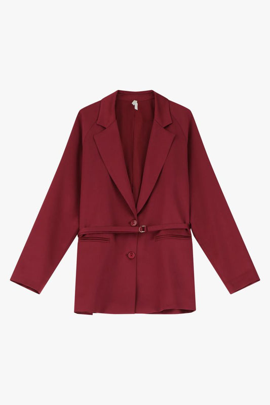 Blazer fluido con cintura sottile