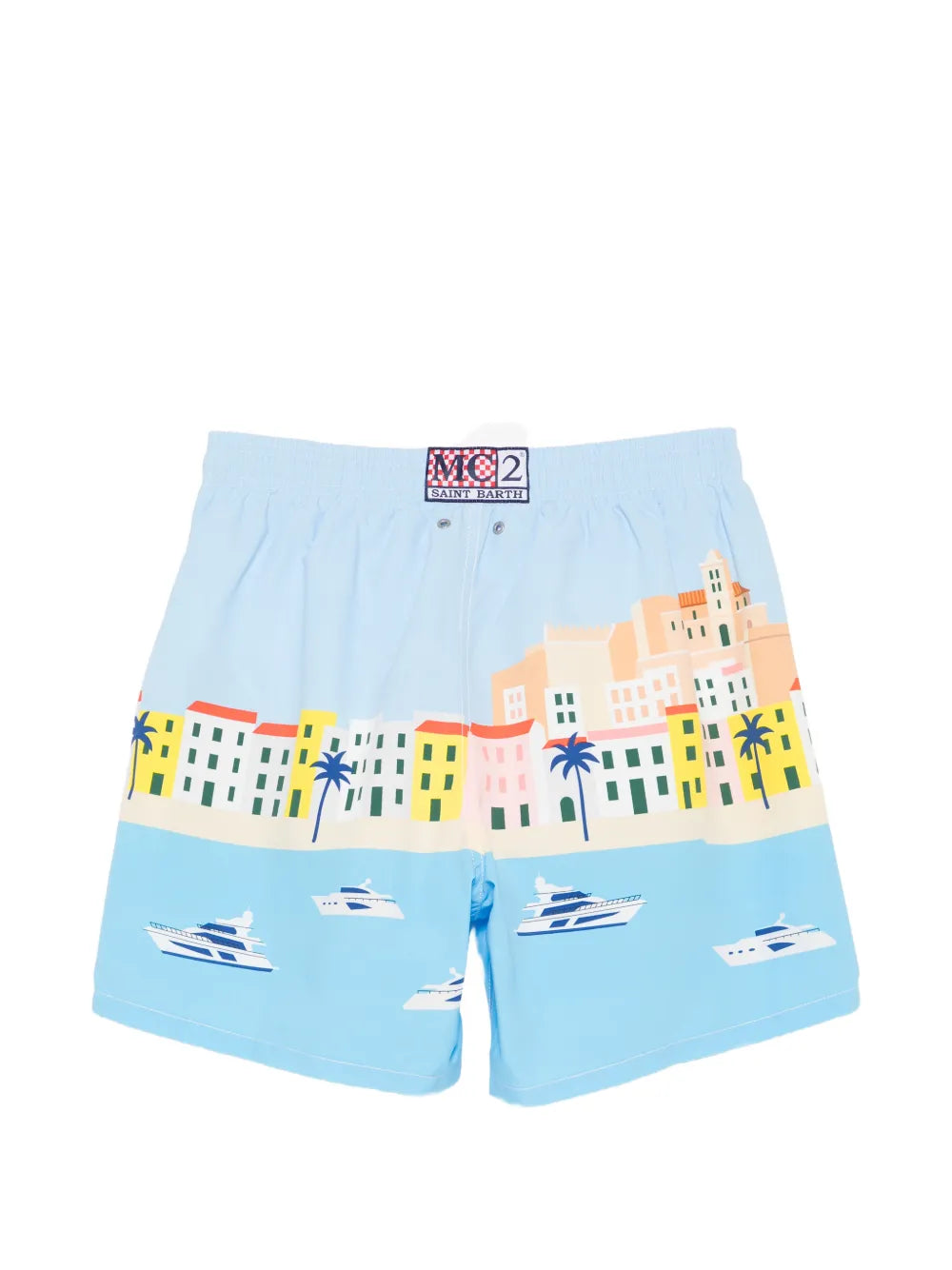 SAINT BARTH Costume mare lunghezza media Gustavia con stampa Ibiza
