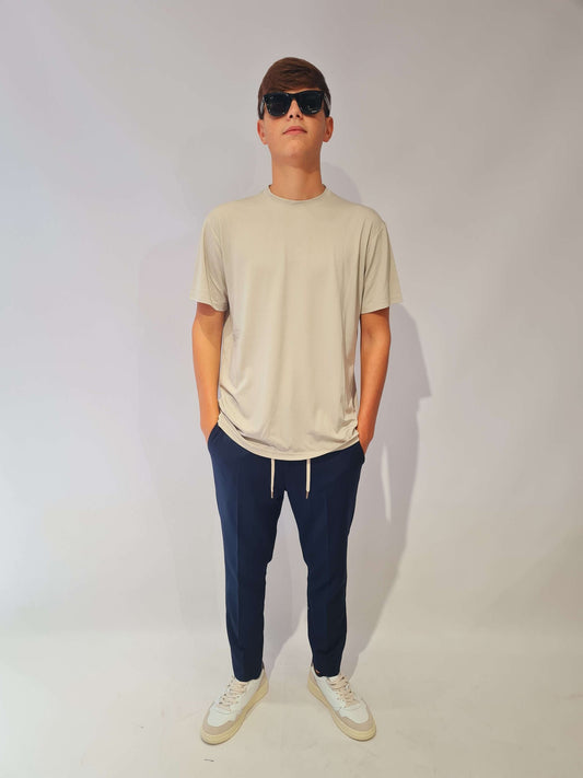 PANTALONE PRIME POLY CON MEZZO ELASTICO E LACCETTI