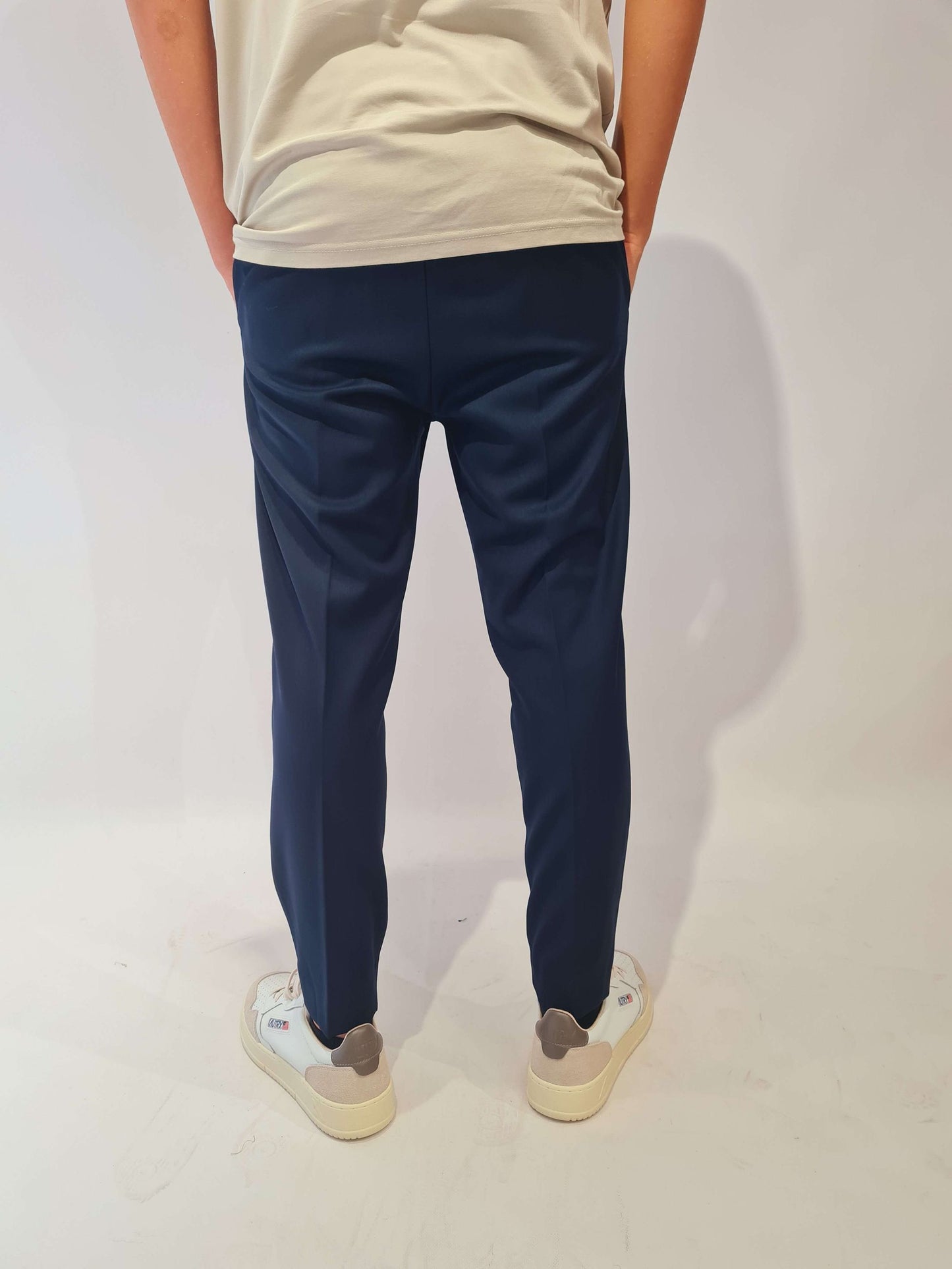PANTALONE PRIME POLY CON MEZZO ELASTICO E LACCETTI