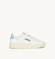 AUTRY sneakers uomo medalist bianche e celeste