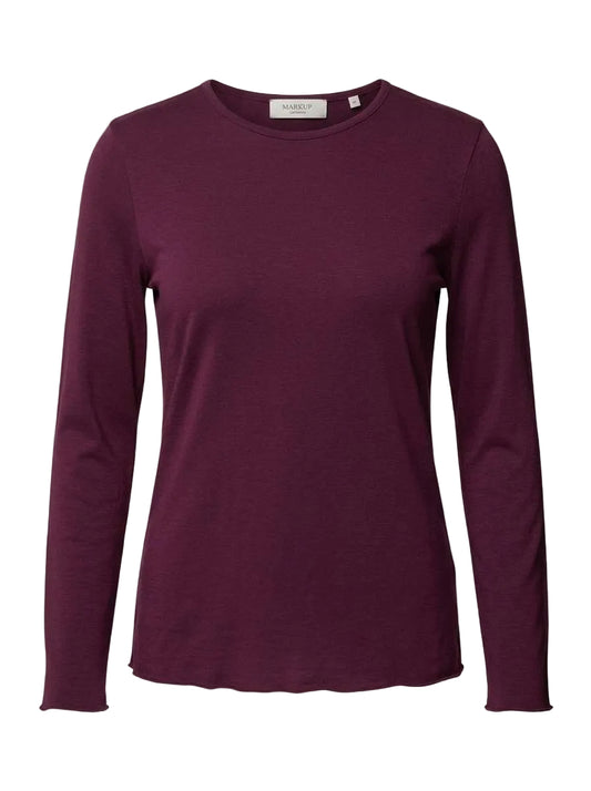 MARKUP T-shirt girocollo in jersey misto cachemire