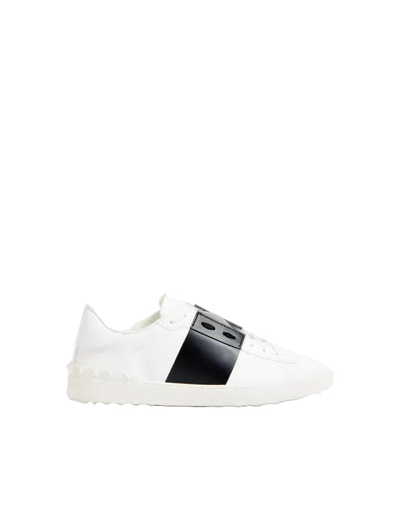 Sneaker Valentino Garavani Open in vitello bianco