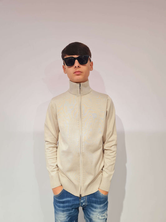 INNESCO MAGLIONE LUPETTO CON ZIP