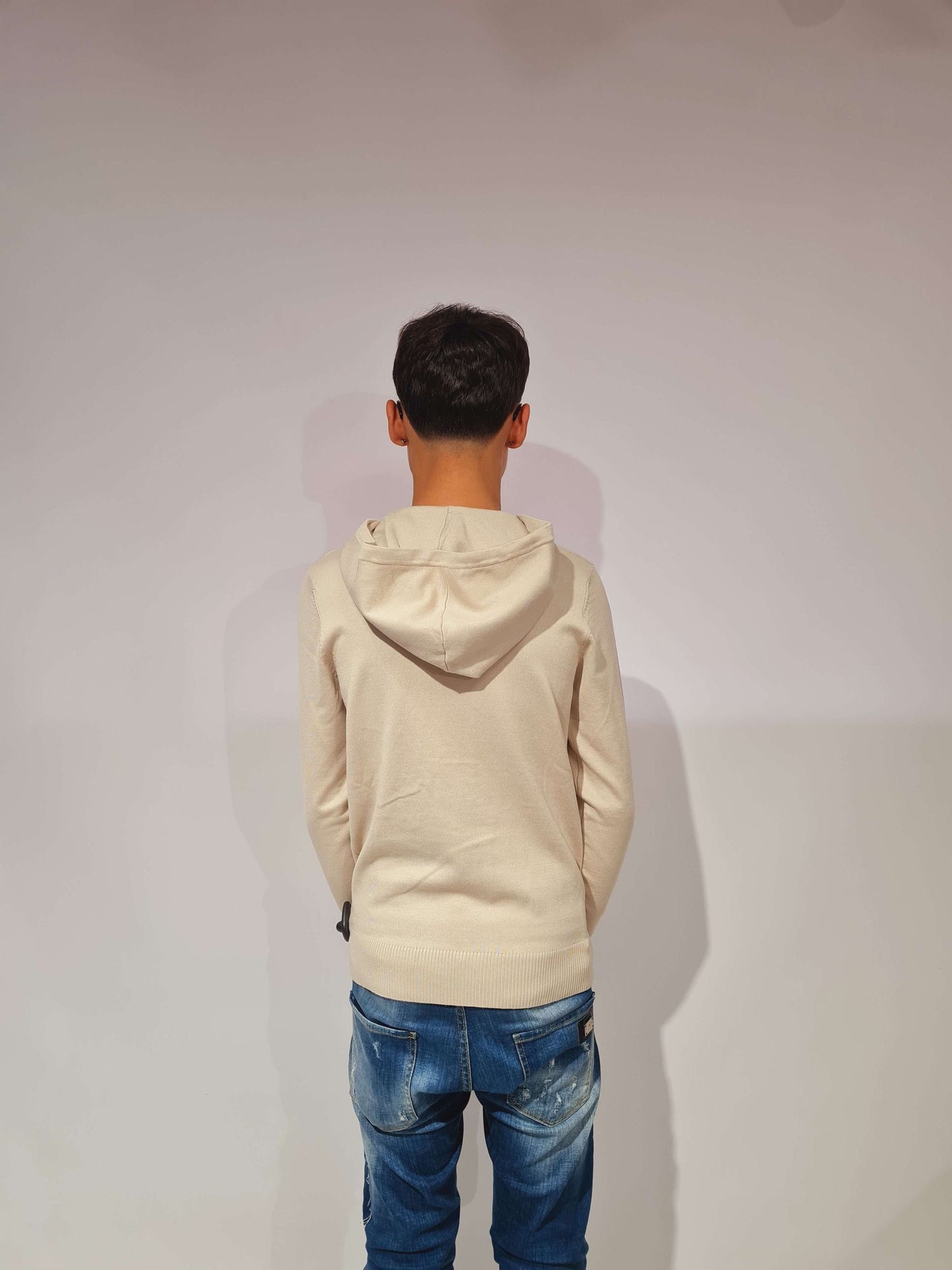 INNESCO MAGLIONE CARDIGAN CON CAPPUCCIO