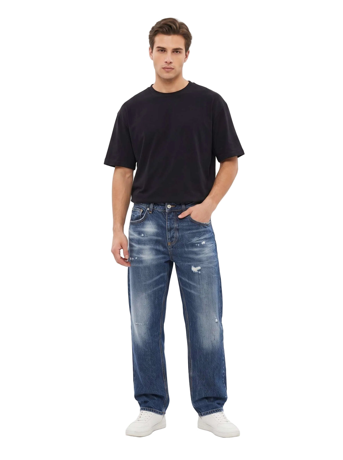 Jeans Uomo Baggy FRAPE ONE