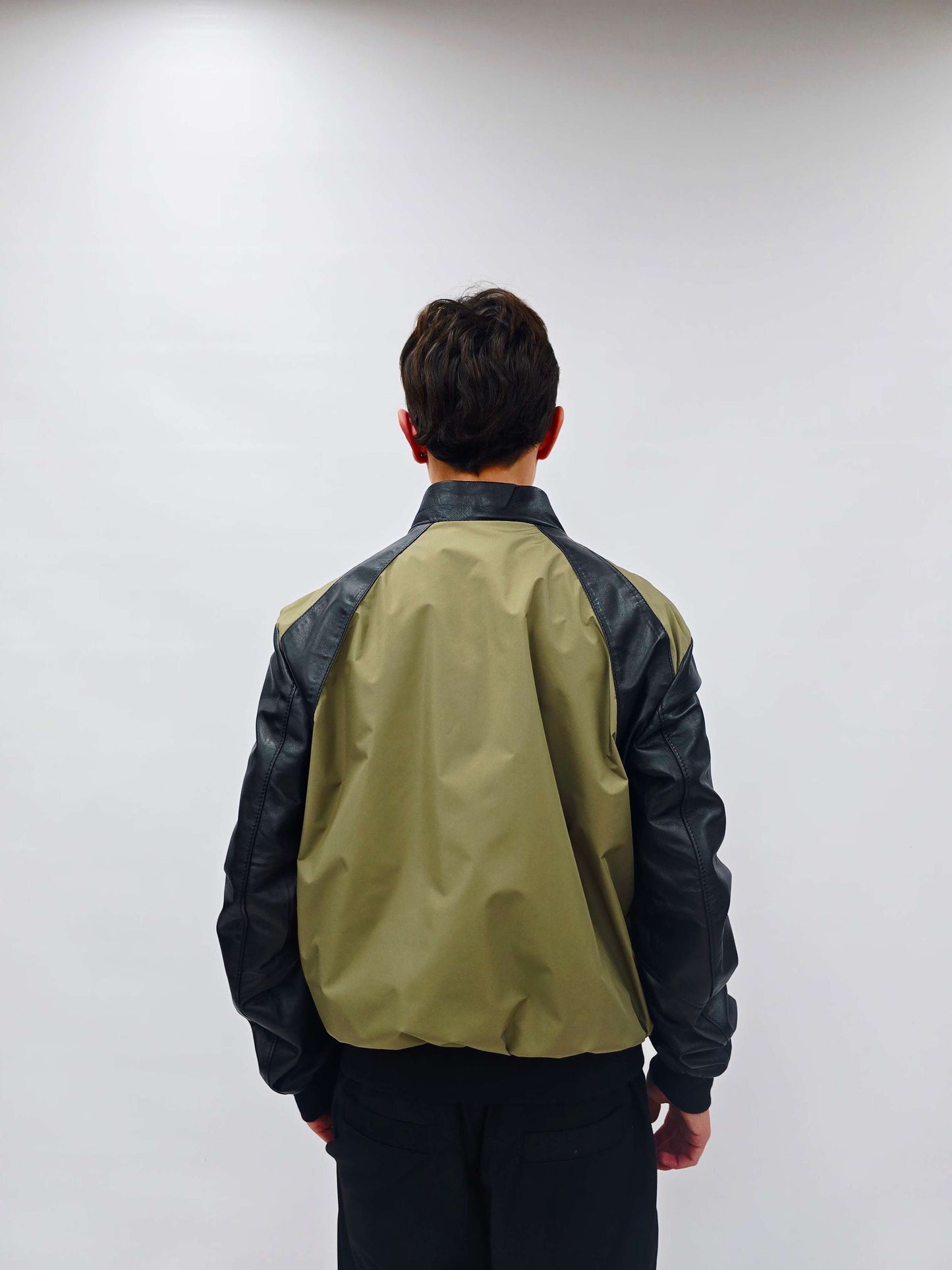 GIUBBINO PRIME IN PELLE E NYLON