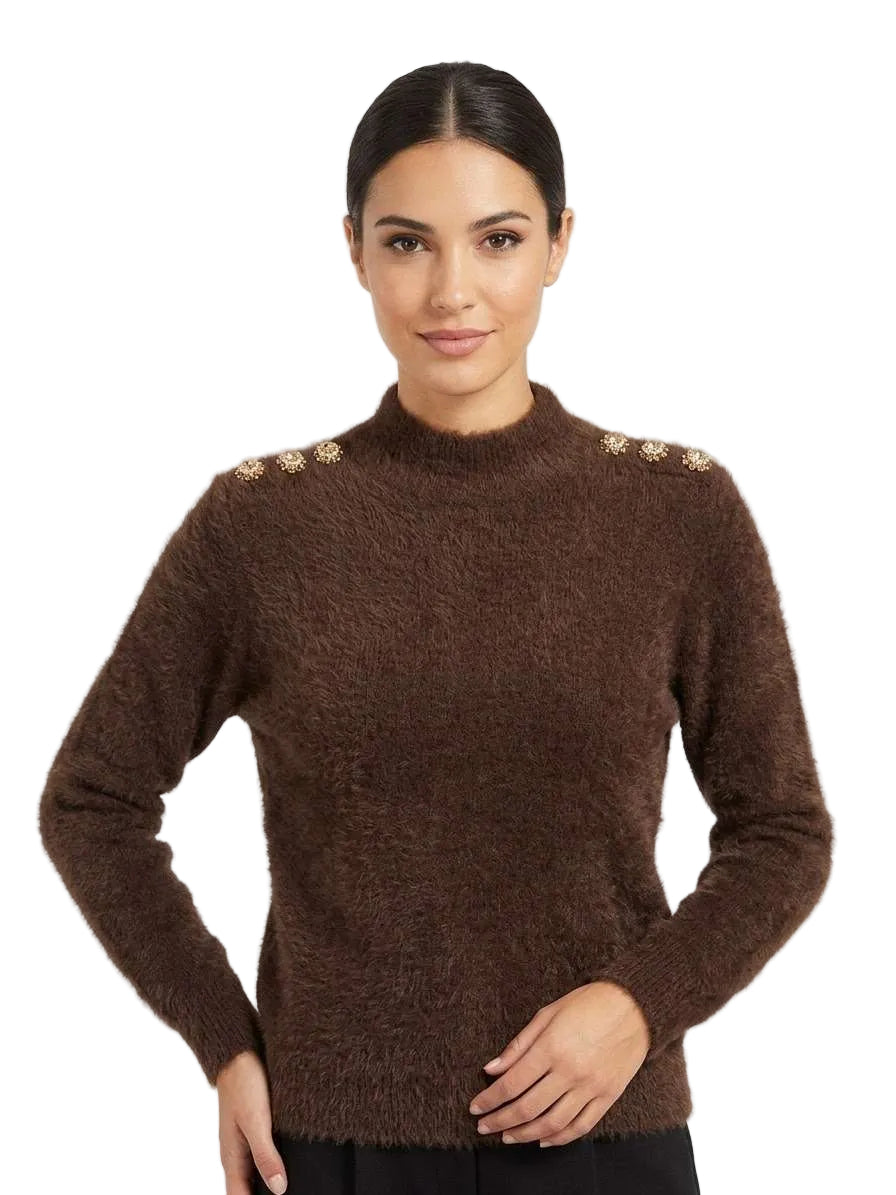 Maglia Donna con Bottoni Gioiello MARKUP